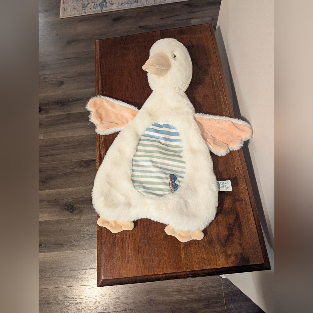 Douglas Baby Sslumpie Gibson Goose Plush Toy Lovie Soother Security Blanket .